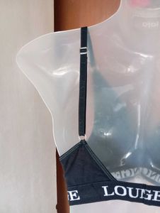 Lounge Black Bra &amp; Thong Set