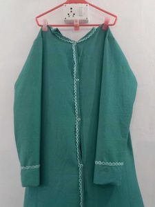 Elegant Green Abaya Dress
