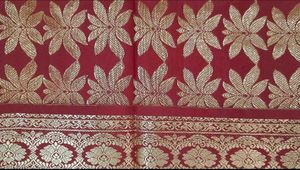 Elegant Red &amp; Gold Silk Saree