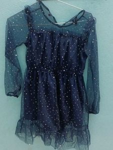 Sparkly Navy Blue Party Dress