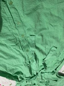 women’s Light Green Shirt Dress