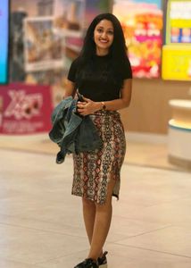 Stylish Snake Print Skirt