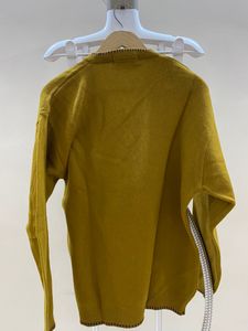 Vintage Mustard Yellow V-Neck Sweater