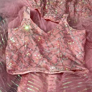 Sparkling Pink Lehenga Choli nd dupatta
