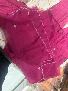 Embroidered Pink Kurta set