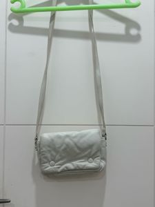 White Leather Crossbody Bag