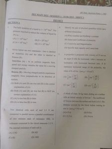 JEE Main 2022 Questions &amp; Solutions