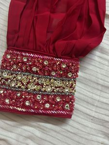 red beautiful party wear gowun