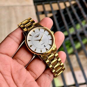 Longines Quartz Gold Watch FOR MENS PREMIUM QUALIT