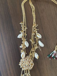 Boho Shell &amp; Pearl Necklace