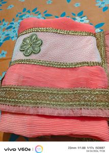 Beautiful Pink &amp; Gold Saree