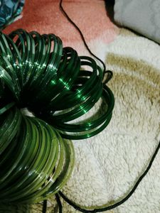 Green Glass Bangles Set