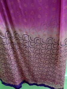 Peach Block Print Kurta Set with Dupatta