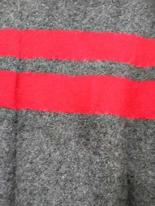 Striped Grey &amp; Red Sweater
