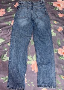 Women Asymmetrical Waist Denim Jeans