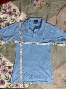 100% og ralph lauren Light Blue Polo Shirt