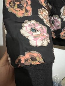 Floral Print Bomber Jacket