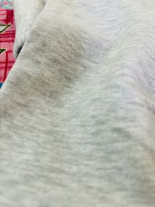 Trendy Grey Crop Sweatshirt