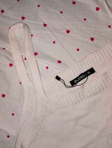 White Cropped Tank Top