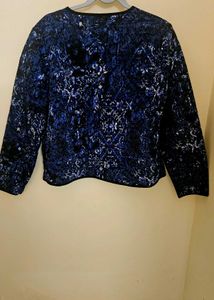 Blue Indo western Jacket