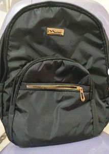 Stylish Black Nylon Backpack