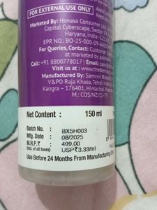 The derma co Salicylic acid face toner.