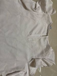 Coast Off-White Cold-Shoulder Ruffle Sleeve