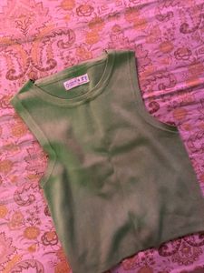 Lime Green Sleeveless Top