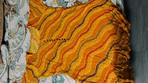 Mustard Yellow Printed Kurta