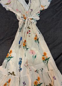 vintage summery unique printed dre