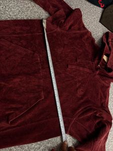 carhartt Maroon Velour Hoodie