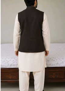 Men's Traditional Dark Brown Nehru Jacket