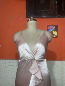 women wrap up party dress