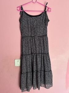 Tiered Floral Print Dress