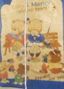 Vintage Teddy Bear Blanket