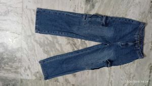 Savana Blue Denim Cargo Jeans