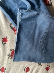 Light Wash Denim Cuffed Shorts