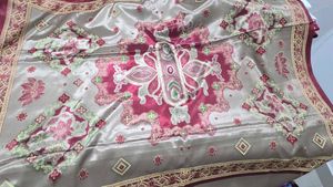Elegant Grey Silk Saree with Maroon Border