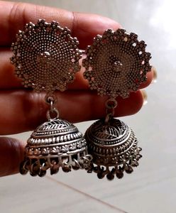 Oxidised Silver Earrings