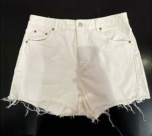 White Denim Cutoff Shorts