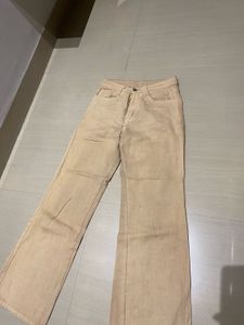 Stylish Tan Wide-Leg Pants
