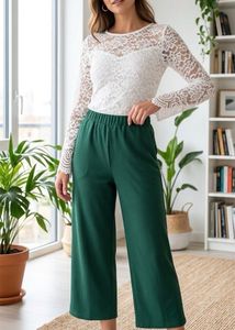 Comfortable Dark Green Pants