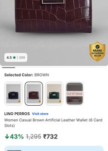 Lino Perros leather womens wallet