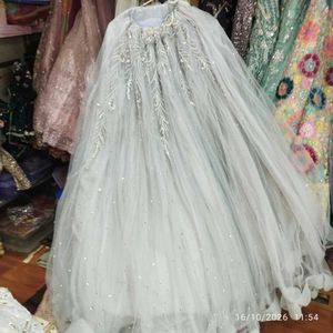 Stunning White  net Lehenga Choli