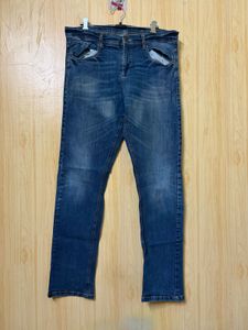 Men Blue Wash Denim Jeans