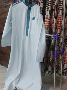 Men's sky blue & Teal Arabic jhubba