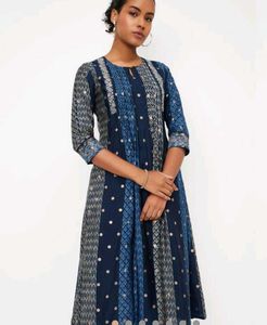 Elegant Blue Printed Kurta