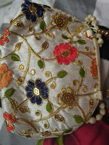 Embroidered Clutch Bag