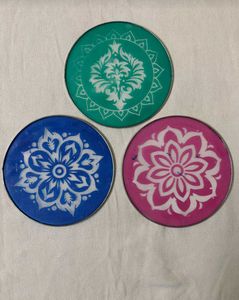 Set of 3 Decorative Rangoli Stencil