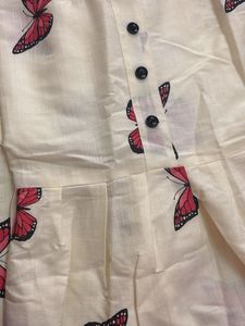 white  Print Kurta New with Tag